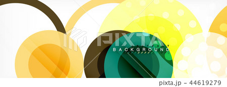Abstract colorful geometric composition - multicolored circle background 44619279