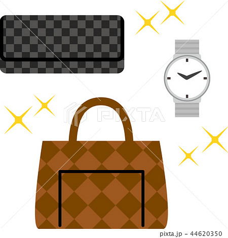 ブランド物の財布、バッグ、腕時計のイラスト素材 [44620350] - PIXTA