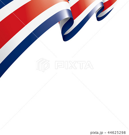 Costa Rica flag, vector illustration on a white background Costa Rica flag, vector illustration on a white background 44625298