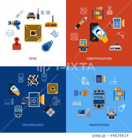 Digital Vector Rfid Radioのイラスト素材