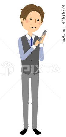 若い男性　スマートフォン 44626774