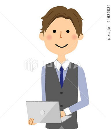若い男性　ノートPC 44626884