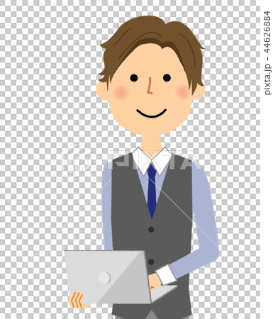 若い男性　ノートPC 44626884