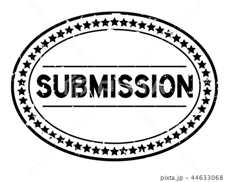 Grunge black submission word  rubber seal stamp 44633068