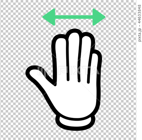 Hand panel touch icon (cartoon style) 44633848