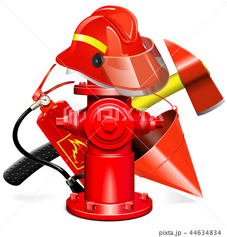 Fire Prevention Equipment Concept with Hydrant Fire Prevention Equipment Concept with Hydrant 44634834