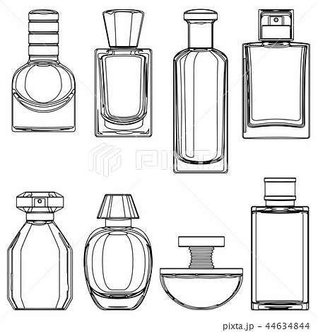 vector drawing perfume bottles - 118857865  Bottle drawing, Perfume bottle  design, Perfume bottles