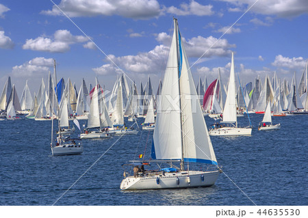 Regatta Barcolana in the Gulf of Trieste, Italy Regatta Barcolana in the Gulf of Trieste, Italy 44635530
