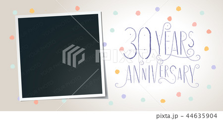 30 years anniversary vector icon, logo 44635904