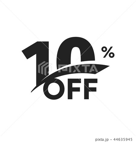 discount symbol. Business promotion sticker. Hot season sale label, holiday coupon icon. Template 44635945