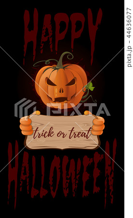 Poster concept design for Halloween. Vector banner 44636077