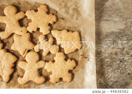 Christmas cookies close-up view from above Christmas cookies close-up view from above 44636562