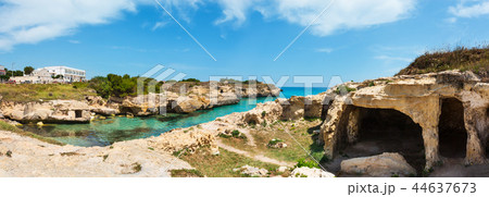 Sea coast of Roca Vecchia, Italy 44637673