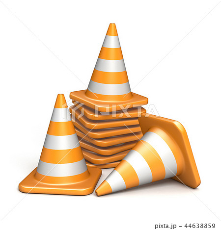 Traffic cones 3D 44638859