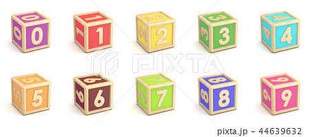 wooden letter and number blocks