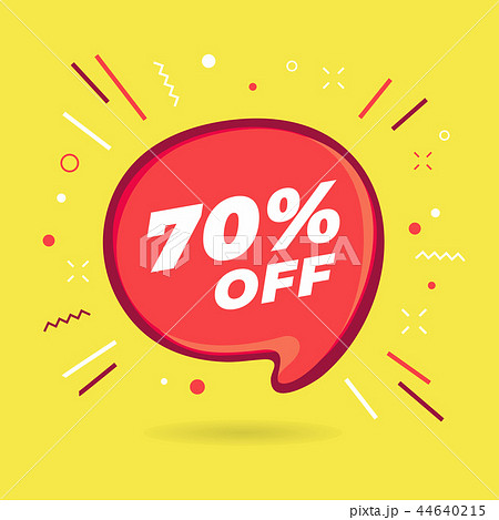 Special offer sale red bubble 70% off discount. 44640215