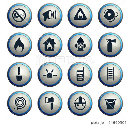 fire brigade icon set 44640505
