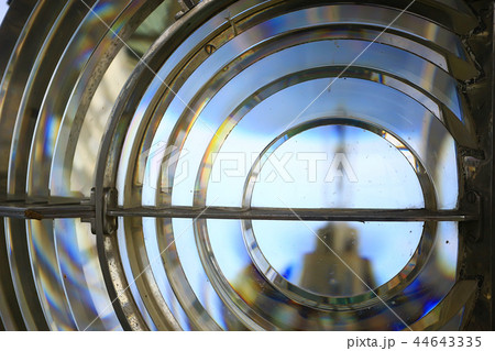 lamp of the lighthouse / glass large lamp on the sea lighthouse, large light source, industrial lighthouse 44643335