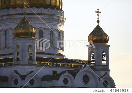 Moscow church of the dome / Orthodoxy architecture, cathedral domes in moscow, russia orthodoxy Christianity, concept of faith Moscow church of the dome / Orthodoxy architecture, cathedral domes in moscow, russia orthodoxy Christianity, concept of faith 44645938