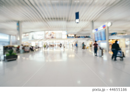 Abstract blur and defocused airport terminal interior Abstract blur and defocused airport terminal interior 44655186