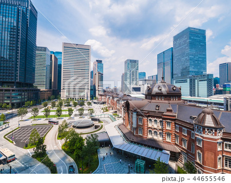 Beautiful cityscape with architecture building and tokyo station Beautiful cityscape with architecture building and tokyo station 44655546