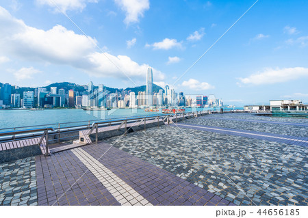 Beautiful architecture building exterior cityscape of hong kong city skyline 44656185