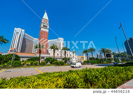 Beautiful architecture building of venetian and other hotel resort and casino 44656219