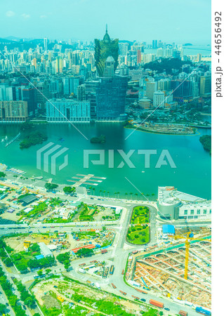 Beautiful architecture building cityscape in macau Beautiful architecture building cityscape in macau 44656492