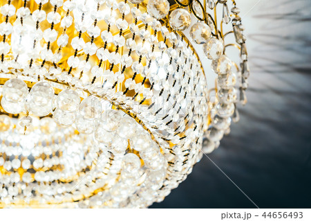 Beautiful luxury crystal chandelier decoration interior Beautiful luxury crystal chandelier decoration interior 44656493