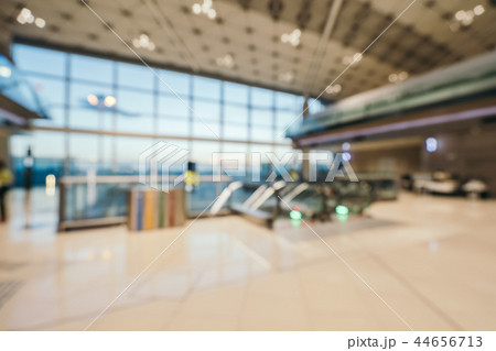 Abstract blur and defocused airport terminal interior 44656713
