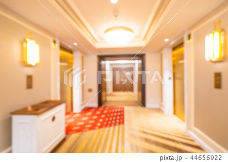 Abstract blur and defocused hotel lobby interior Abstract blur and defocused hotel lobby interior 44656922