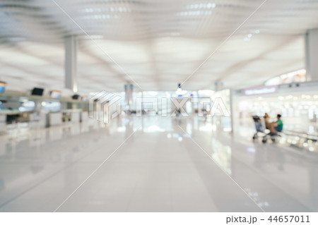 Abstract blur and defocused airport terminal interior 44657011