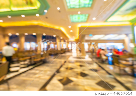 Abstract blur and defocused food court in shopping mall of department store 44657014