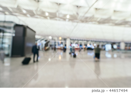 Abstract blur and defocused airport terminal interior 44657494