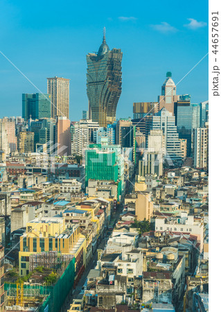 Beautiful architecture building cityscape of macau city 44657691