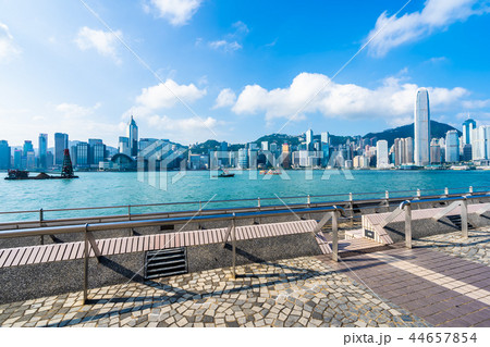 Beautiful architecture building exterior cityscape of hong kong city skyline Beautiful architecture building exterior cityscape of hong kong city skyline 44657854