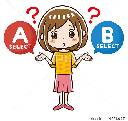 女性 選択 迷う 女性 選択 迷う 44658097