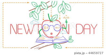 educational banner Newton Day 44659727
