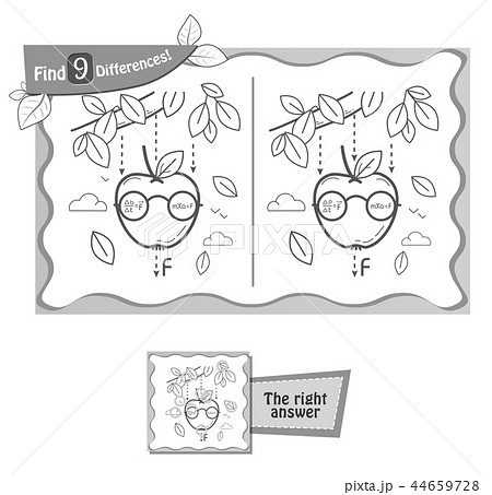find 9 differences apple newton 44659728