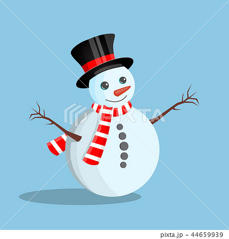 White christmas snowman 44659939