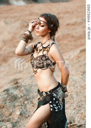 Fashion Beauty girls. Spirituality dance. 44662860