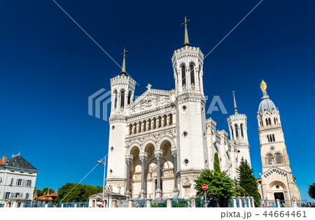 Basilica of Notre Dame de Fourviere in Lyon, France 44664461