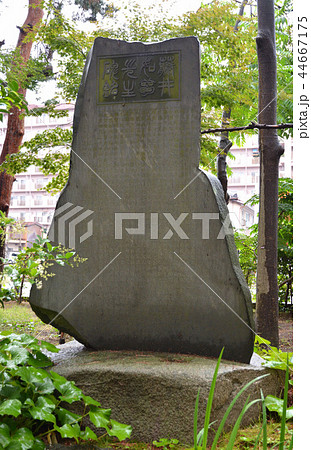 新潟市内散歩：白山公園・藤井如夢斉碑 44667175