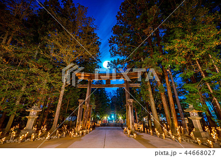 安曇野　穂高神社　神竹灯 44668027
