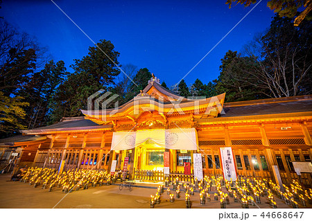 穂高神社 神竹灯 拝殿 穂高神社 神竹灯 拝殿 44668647