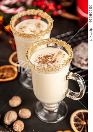 Traditional eggnog for Christmas 44669506