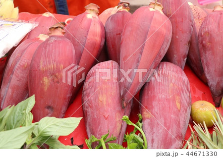 banana blossom at the market banana blossom at the market 44671330
