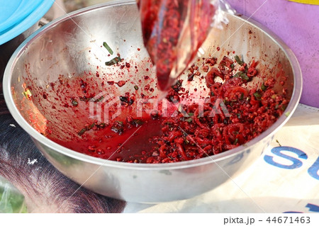 Salad spicy minced pork blood Salad spicy minced pork blood 44671463