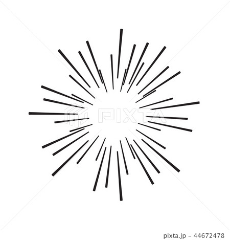 Vintage sunburst design element Vintage sunburst design element 44672478