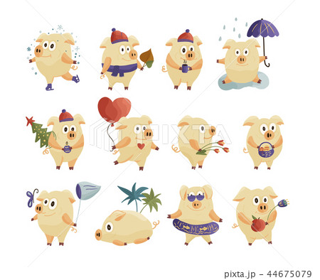WebNew Year 2019 set with Christmas flat pigs WebNew Year 2019 set with Christmas flat pigs 44675079